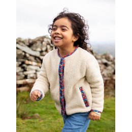 Frugi Juana Fleece Cord Jacket - Cream