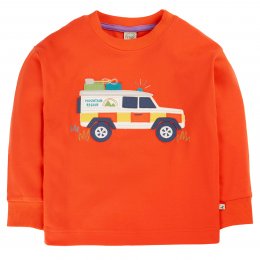 Frugi Owen Rescue Vehicle Circular Top - Orange