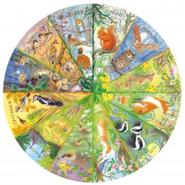 National Trust A Year in the Forest  Circlular Jigsaw - 500 Piece