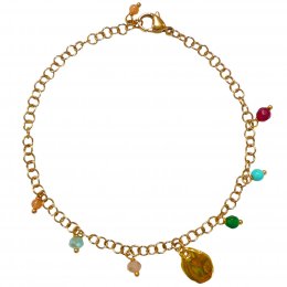 Lotus Feet Lariat Bracelet