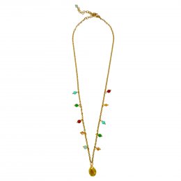 Lotus Feet Lariat Necklace