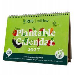 Willsow RHS 2027 Plantable Veg & Herb Desk Calendar
