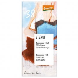 Vivani Organic Espresso Milk Chocolate - 90g