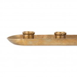 Amita Antique Brass Long Candle Holder