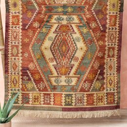 Narayan Handloom Kilim Large Area Rug - 150 x 240cm