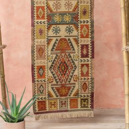 Narayan Handloom Kilim Large Runner Rug - 75 x 240cm
