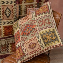 Narayan Handloom Kilim Cushion Cover - 50 x 50cm