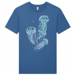 Frank & Faith Jellyfish T-Shirt - Faded Denim