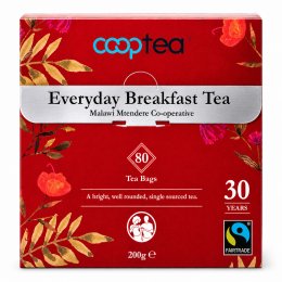 Revolver CoopTea Fairtrade Everyday Breakfast Tea - 80 Bags