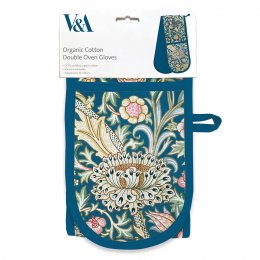 V&A Trent Organic Cotton Double Oven Gloves