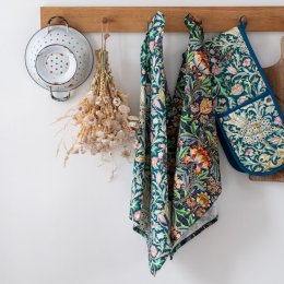 V&A Arts and Crafts Florals Organic Cotton Tea Towels