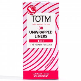 TOTM Organic Cotton Liners Unwrapped - Pack of 30