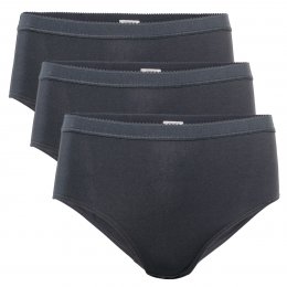 Polly Organic Cotton Briefs - Black - Pack of 3