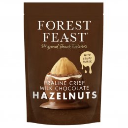 Forest Feast Praline Crisp Milk Chocolate Hazelnuts - 100g