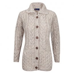 Ladies Fly Collar Cardigan - Skiddaw Nep