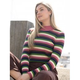 Kite Trigon Turtle Neck Knit Top