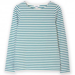 Kite Tarrant Jersey T-Shirt Teal Blue Stripe