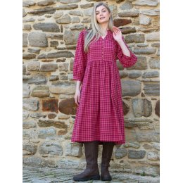 Kite Damson Check Worgret Flannel Dress