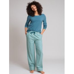 Kite Ocean Check Cranborne Flannel Comfies