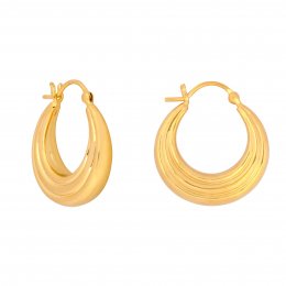 Vurchoo Gold Layered Hoop Earrings