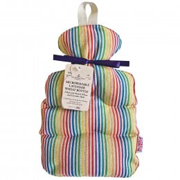 Handmade Cotton Lavender�Wheat Bottle�- Rainbow Stripe