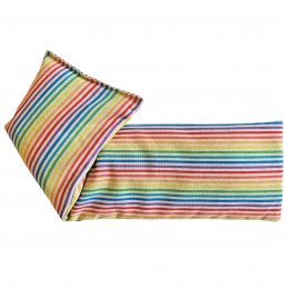 Handmade Cotton Lavender Filled Wheat Bag - Rainbow Stripe