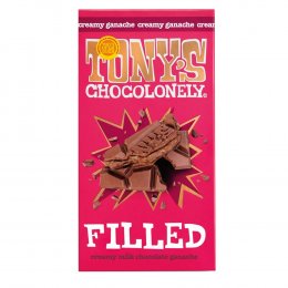 Tonys Chocolonely Filled Creamy Milk Chocolate Ganache - 127g