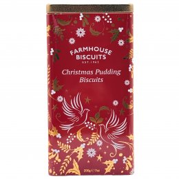 Farmhouse Biscuits Triangle Tin - Christmas Pudding - 200g