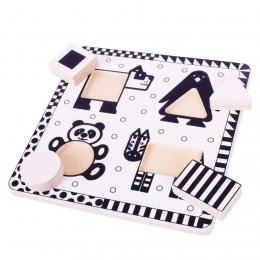 Bigjigs Toys Animals Black & White Puzzle