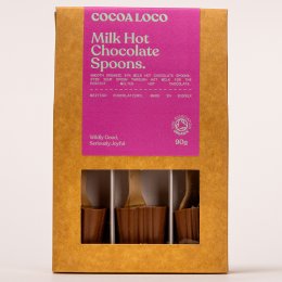 Cocoa Loco Hot Chocolate Spoons - Milk - Pack of 3
