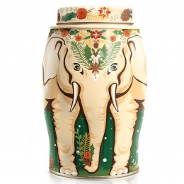 Williamson Tea Winter Garland Elephant Gift Caddy - Christmas Blend - 40 Bags