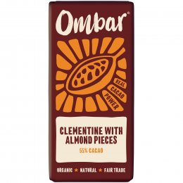 Ombar Clementine & Almond Chocolate Bar - 70g