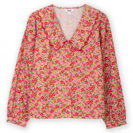 Kite Camellia Crendell Dolly Collar Twill Blouse Multi