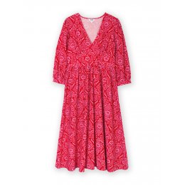Kite Vintage Floral Lydlinch Cord Dress Red