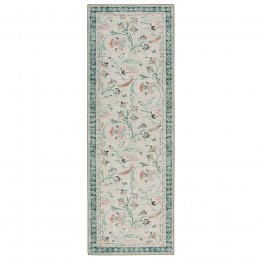 Hug Rug Eco-Washable English Floral Runner Rug - 75 x 220cm