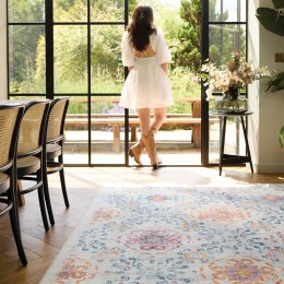 Hug Rug Eco-Washable Modern Damask Rug - 120 x 185cm