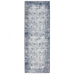 Hug Rug Eco-Washable Vintage Imperial Runner Grey Rug - 75 x 220cm