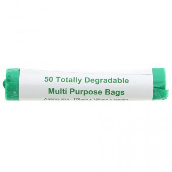 d2w Degradable Multi Purpose Bags - 4L - Roll of 50