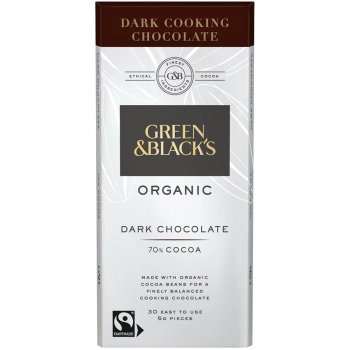 Green & Black's Organic Dark Cooking Chocolate - 150g