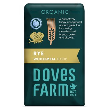Doves Farm Organic Wholemeal Rye Flour - 1kg