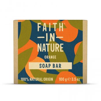 Faith in Nature Soap Bar - Orange - 100g