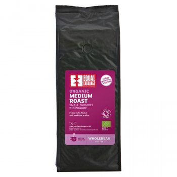 Equal Exchange Organic Whole Beans Medium Roast Coffee - 1kg