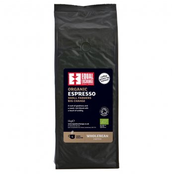 Equal Exchange Organic Espresso Coffee Whole Beans - 1kg