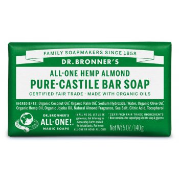 Dr Bronner Organic Almond Soap Bar - 140g