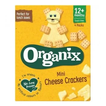 Organix Mini Cheese Crackers - Pack of 4 - 20g