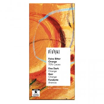 Vivani Organic Dark Chocolate & Orange - 80g