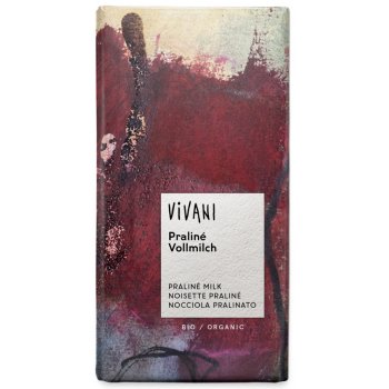 Vivani Organic Milk Chocolate & Praline Filling - 100g