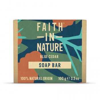 Faith In Nature Soap Bar - Blue Cedar - 100g