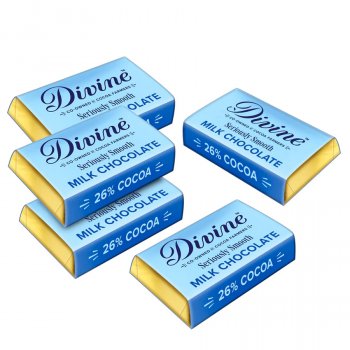Divine Milk Chocolate Minis - Pack of 100 Mini Bars