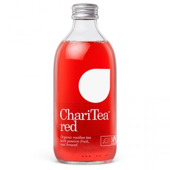 ChariTea Red Iced Rooibos Tea with Passion Fruit - 330ml